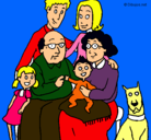 Dibujo Familia pintado por dummer