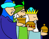Dibujo Los Reyes Magos 3 pintado por estifir