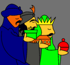 Dibujo Los Reyes Magos 3 pintado por Julianna40
