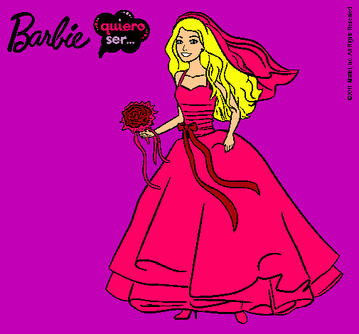 Barbie vestida de novia