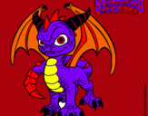 Dibujo Spyro pintado por dinorex