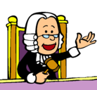 Dibujo Juez pintado por juezo