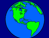 Dibujo Planeta Tierra pintado por carol8