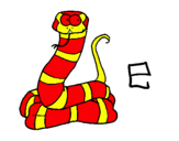 Dibujo Serpiente pintado por phf147