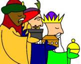 Dibujo Los Reyes Magos 3 pintado por saram