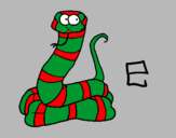 Dibujo Serpiente pintado por yactayo