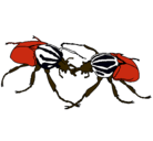 Dibujo Escarabajos pintado por moshimons