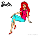 Dibujo Barbie moderna pintado por elaniza