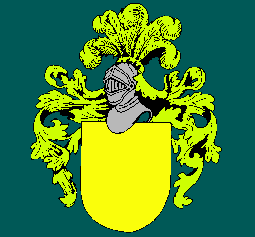 Escudo de armas y casco