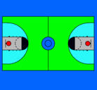 Dibujo Cancha pintado por yordan