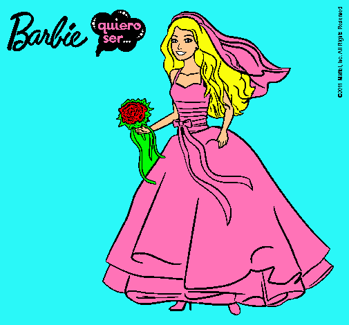 Barbie vestida de novia