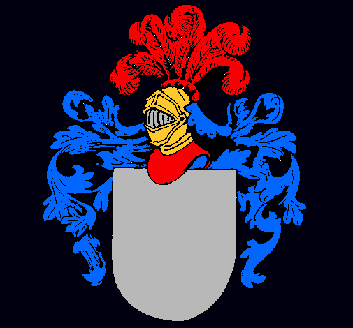 Escudo de armas y casco