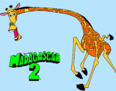 Dibujo Madagascar 2 Melman 2 pintado por souza