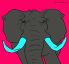 Dibujo Elefante africano pintado por isabel2233