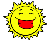 Dibujo Sol sonriendo pintado por jasbrei
