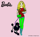 Dibujo Barbie con sus mascotas pintado por DEQUE