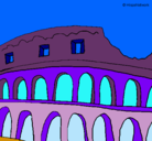 Dibujo Coliseo pintado por holaaaaa