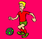 Dibujo Jugador de fútbol pintado por cococacao