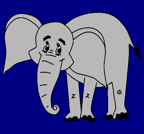 Elefante feliz