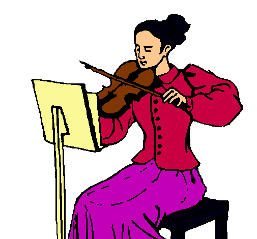 Dama violinista