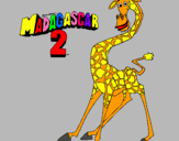 Dibujo Madagascar 2 Melman pintado por dian742