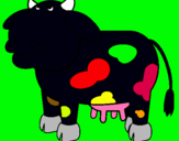 Dibujo Vaca pensativa pintado por albert666