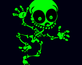 Dibujo Esqueleto contento 2 pintado por Mrtinop