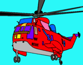 Dibujo Helicóptero al rescate pintado por franyer