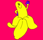 Dibujo Banana pintado por almudena2
