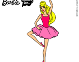 Dibujo Barbie bailarina de ballet pintado por google