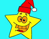 Dibujo estrella de navidad pintado por 888888888888