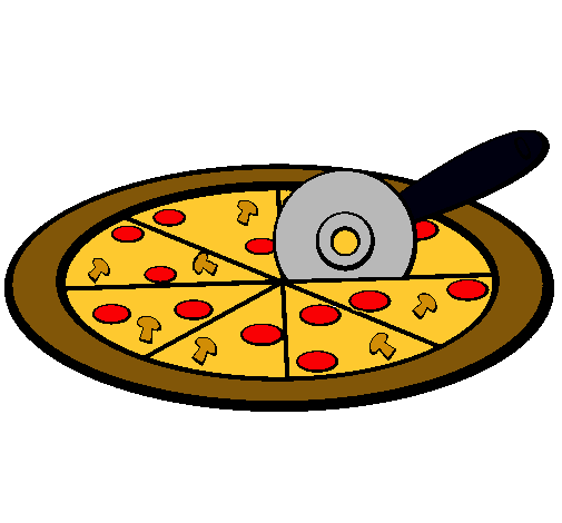 Dibujo Pizza pintado por rociosm