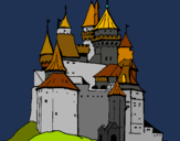 Dibujo Castillo medieval pintado por fera