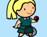 Dibujo Chica tenista pintado por 5212599
