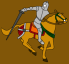Dibujo Caballero a caballo IV pintado por marcosbarrer