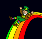 Dibujo Duende en el arco iris pintado por izarbe