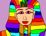 Dibujo Tutankamon pintado por TECHO