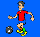 Dibujo Jugador de fútbol pintado por marcjan