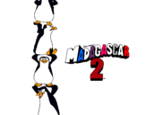 Dibujo Madagascar 2 Pingüinos pintado por johnyflow