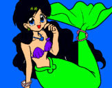 Dibujo Sirena pintado por panquesi