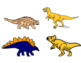 Dibujo Dinosaurios de tierra pintado por hazael