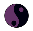 Dibujo Yin y yang pintado por Gessy