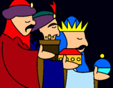 Dibujo Los Reyes Magos 3 pintado por EDER