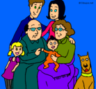 Dibujo Familia pintado por abraham51000