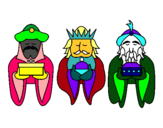 Dibujo Los Reyes Magos 4 pintado por wert