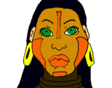 Dibujo Mujer maya pintado por manu8