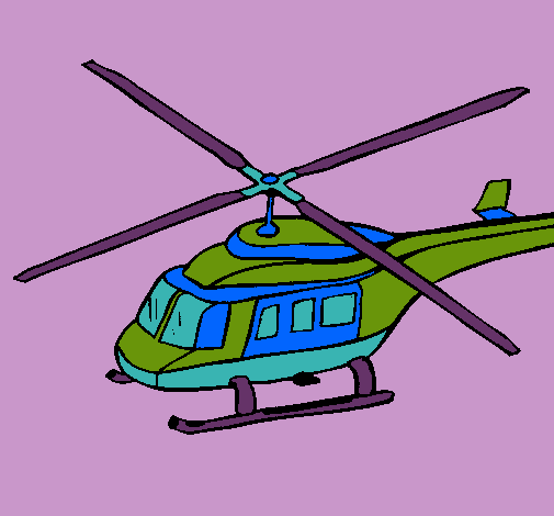 Dibujo Helicóptero  pintado por haplo