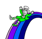 Dibujo Duende en el arco iris pintado por fatty 