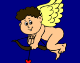 Dibujo Cupido pintado por angeldeamor1