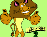 Dibujo Madagascar 2 Alex pintado por DAVIDDDDDDDD